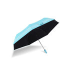 Ultraviolet Light Discoloration Compact Pocket Umbrella 42 Inch Arc 7 Ribs