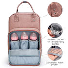 Outing pink Nappy Baby Diaper Backpack with USB Charging Port